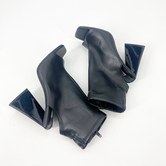 Steve Madden Transfer Peep Toe Bootie Sz 8.5 - Picture 7 of 7